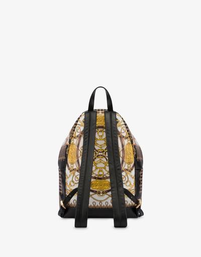 Moschino MILITARY TEDDY SCARF NAPPA LEATHER BACKPACK outlook