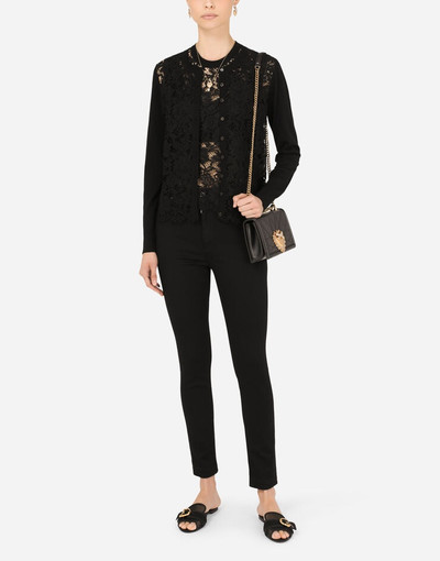 Dolce & Gabbana Sleeveless wool and lace sweater outlook