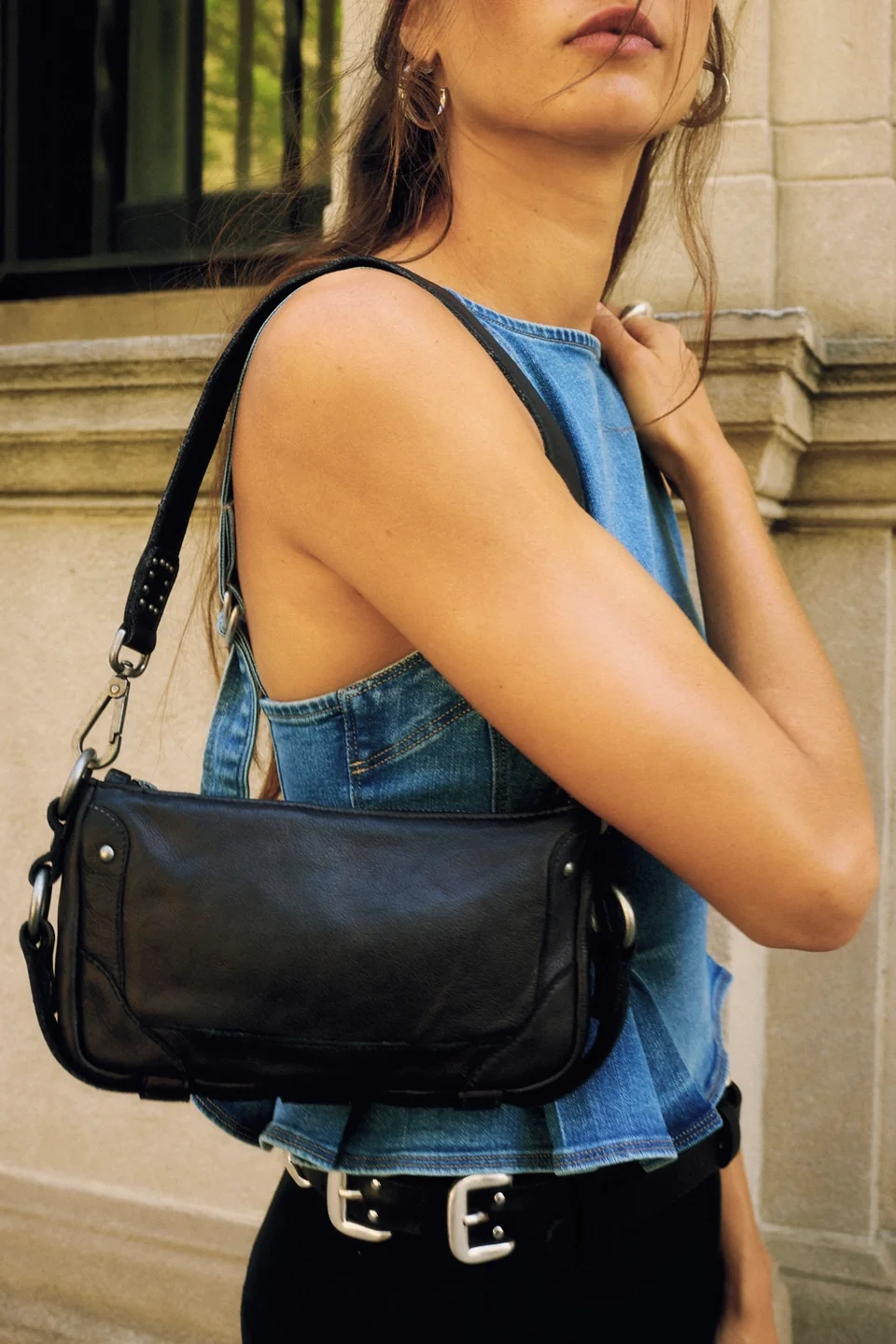 Lillie Leather Shoulder Bag - 1