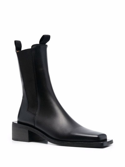 Marsèll square-toe leather boots outlook