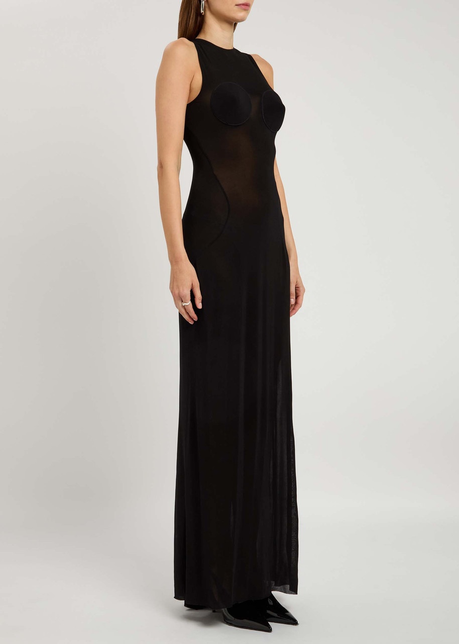 Jean Paul Gaultier Semi-sheer Stretch-jersey Maxi Dress - 2