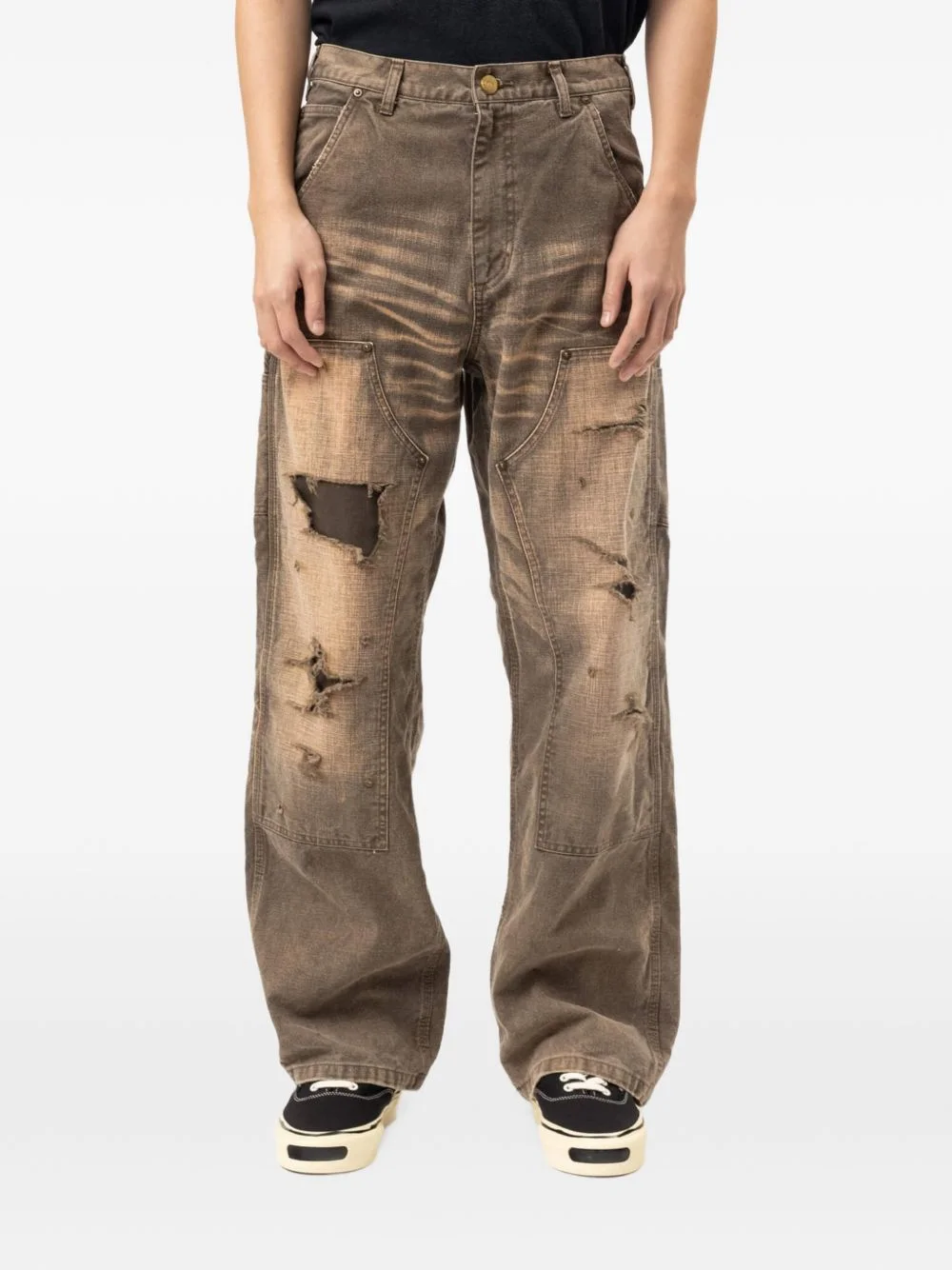 Sun Faded distressed jeans - 1