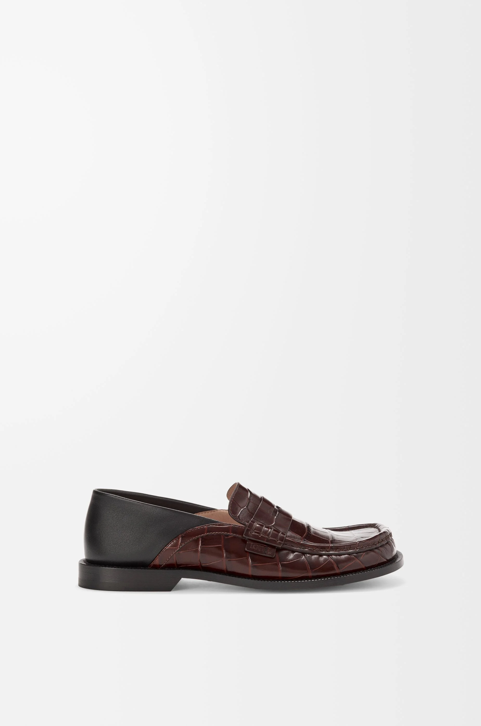 Campo flap back loafer in embossed calfskin and nappa lambskin - 1
