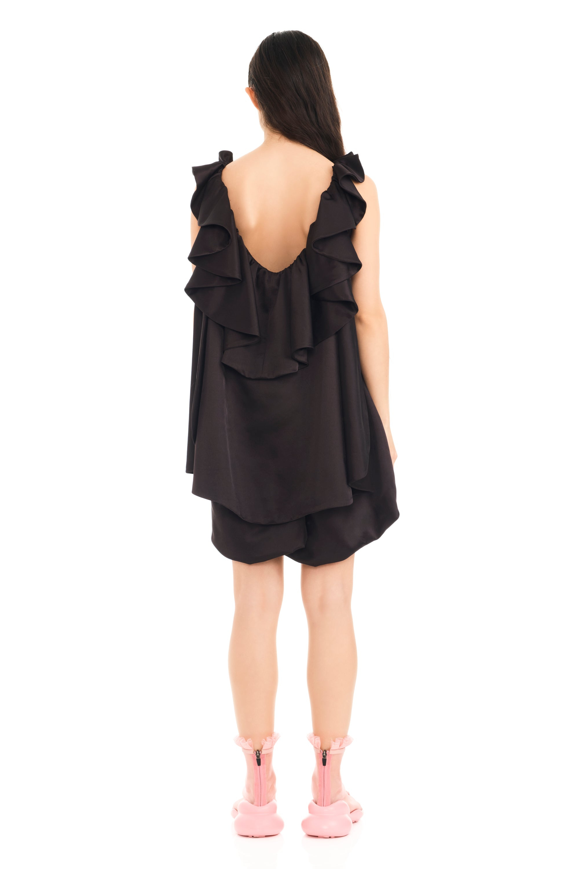 EARTH FADED FLOWER PILLOW DRESS - 5