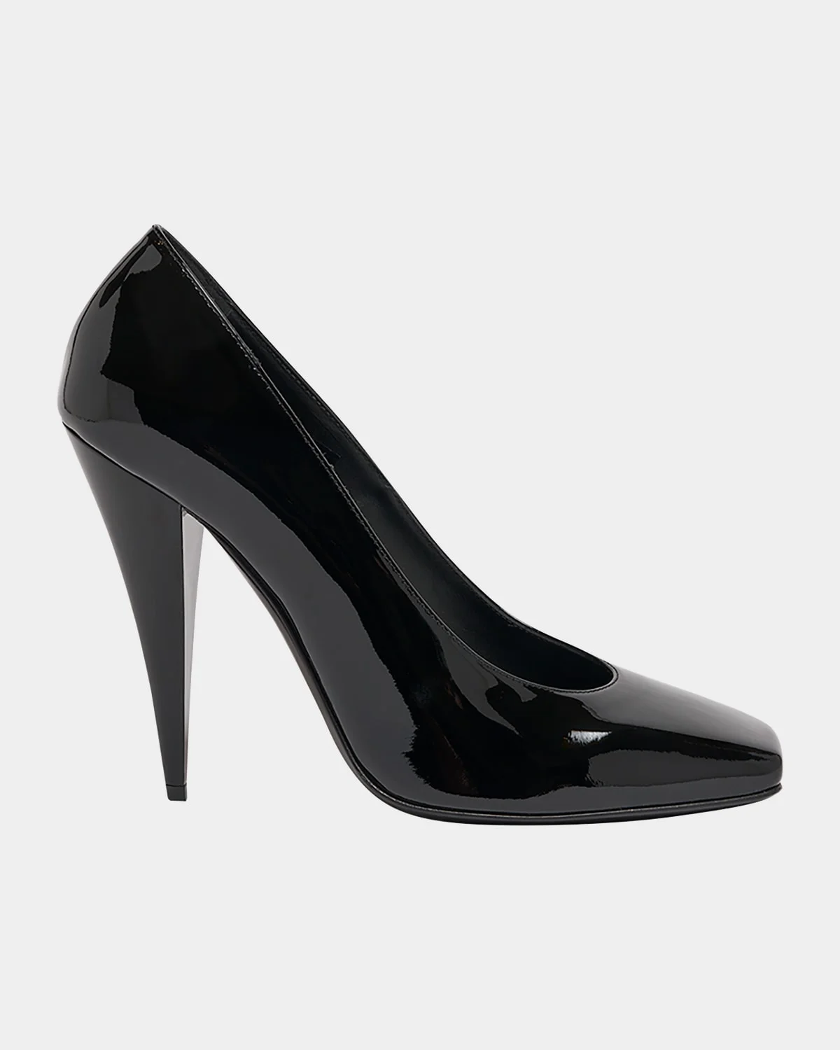 Squared Patent Leather Pumps - 1