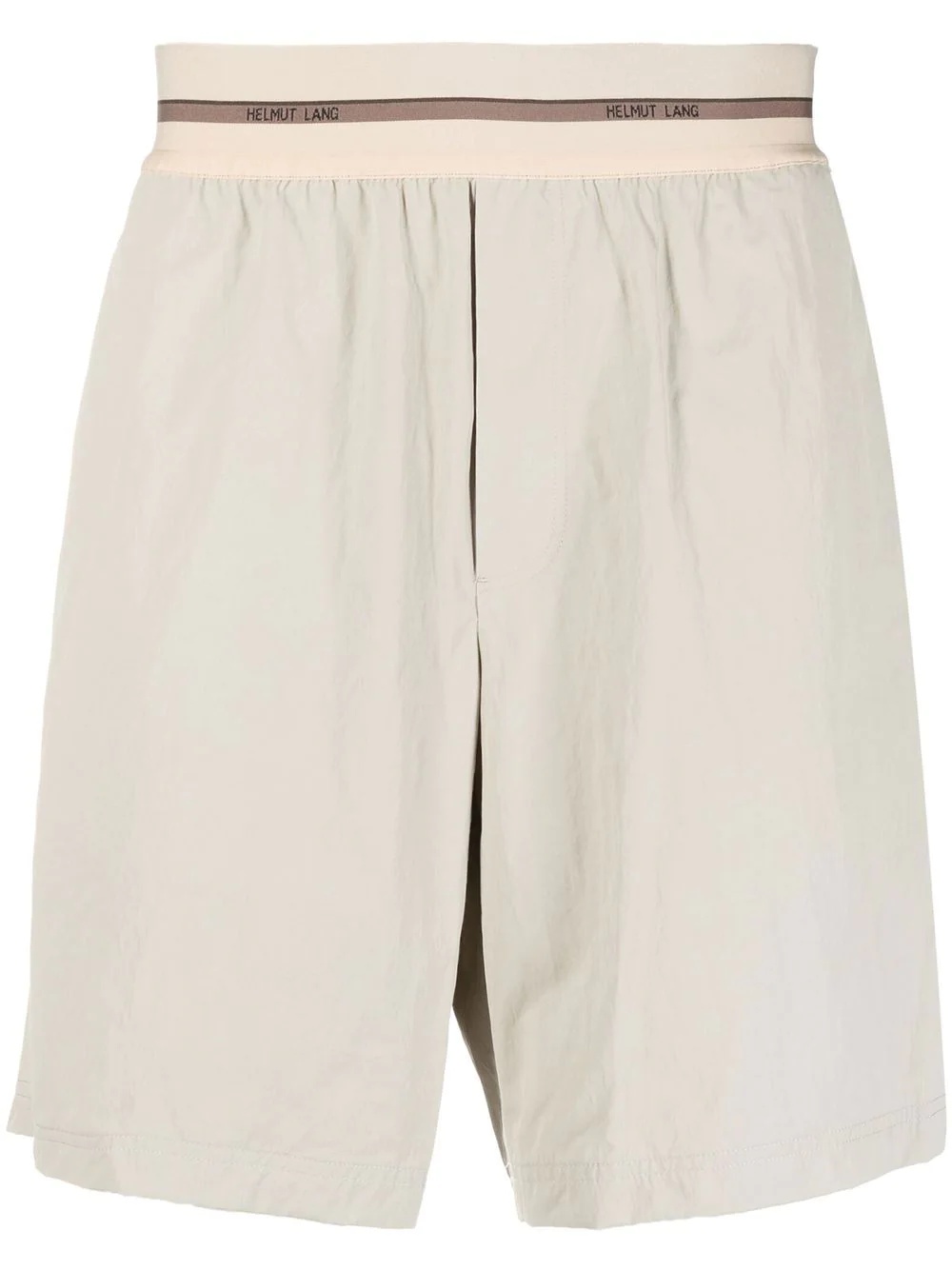 elasticated cotton shorts - 1