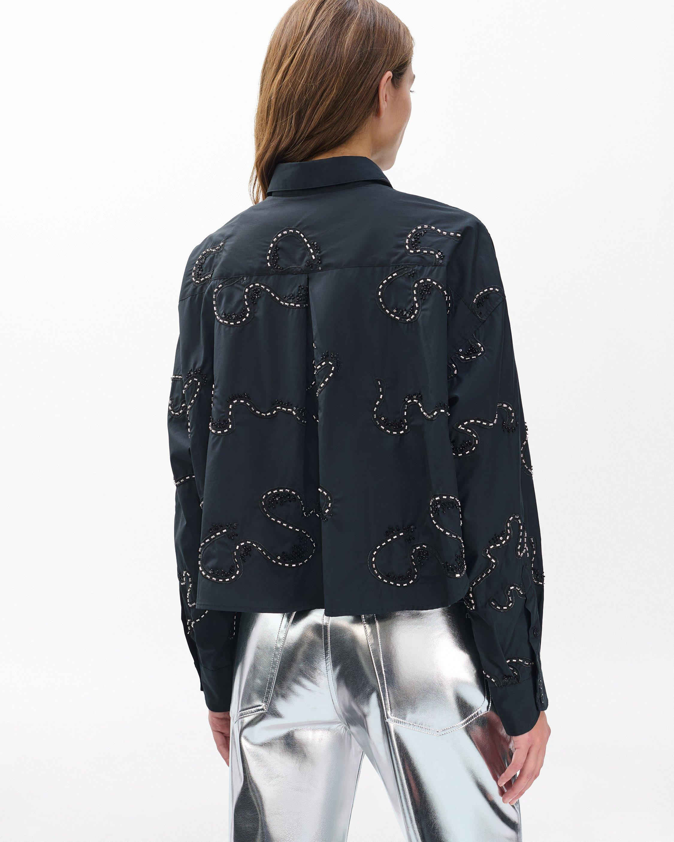 Beatrice Embroidered Poplin Shirt - 6