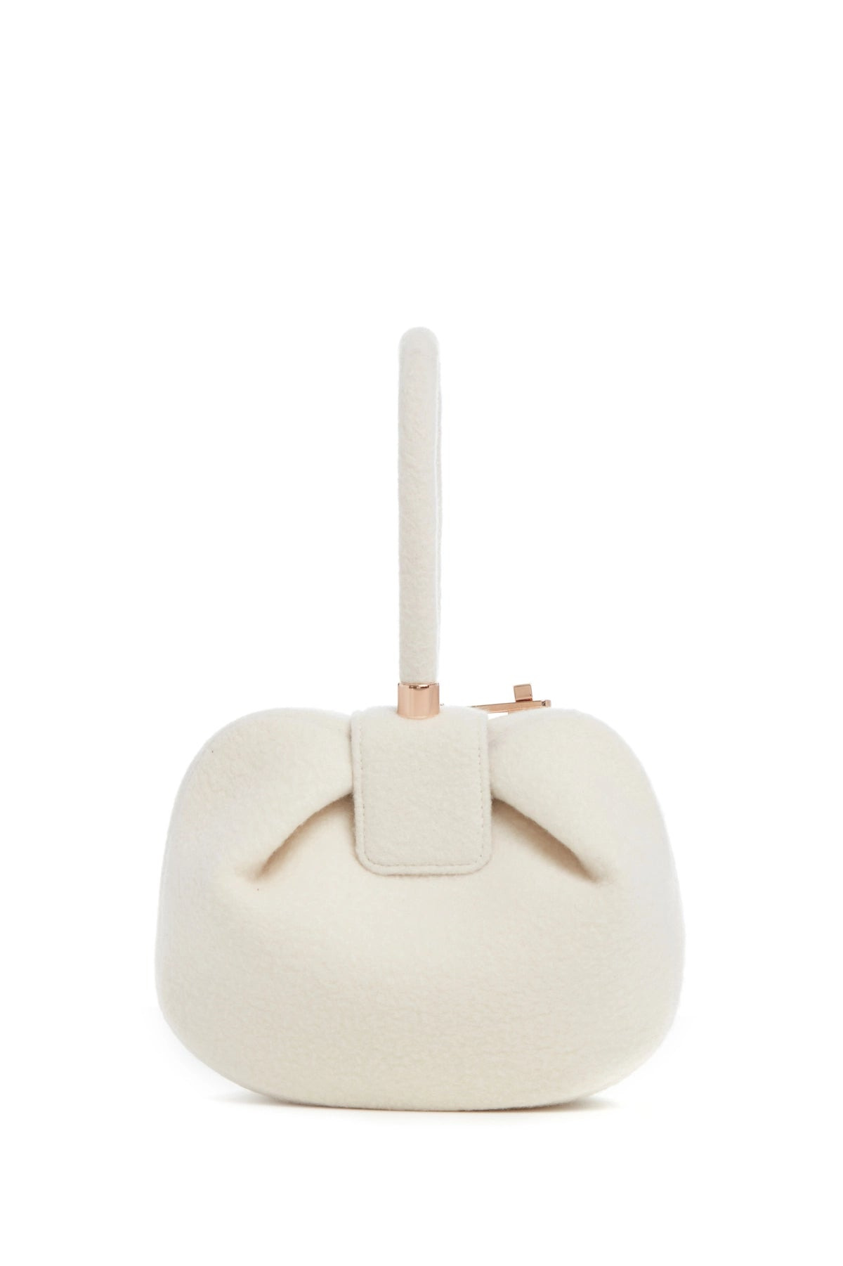 Nina Bag in Ivory Cashmere Felt - 2