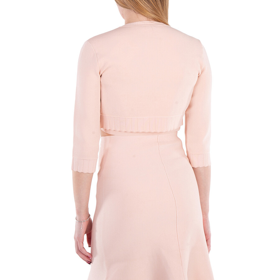 Victoria Beckham Pointelle Cropped Cardigan - 3