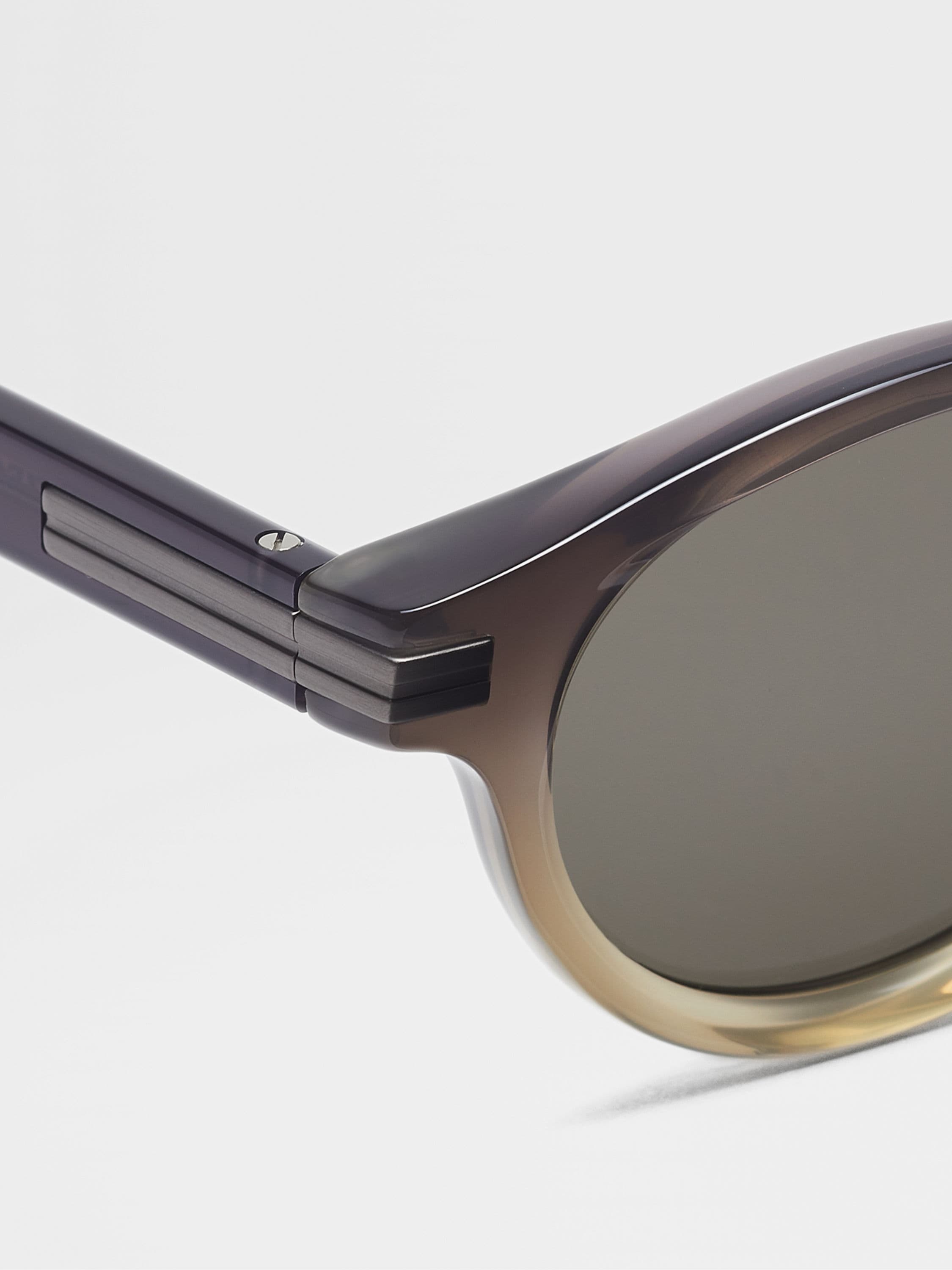 GREY ACETATE SUNGLASSES - 2