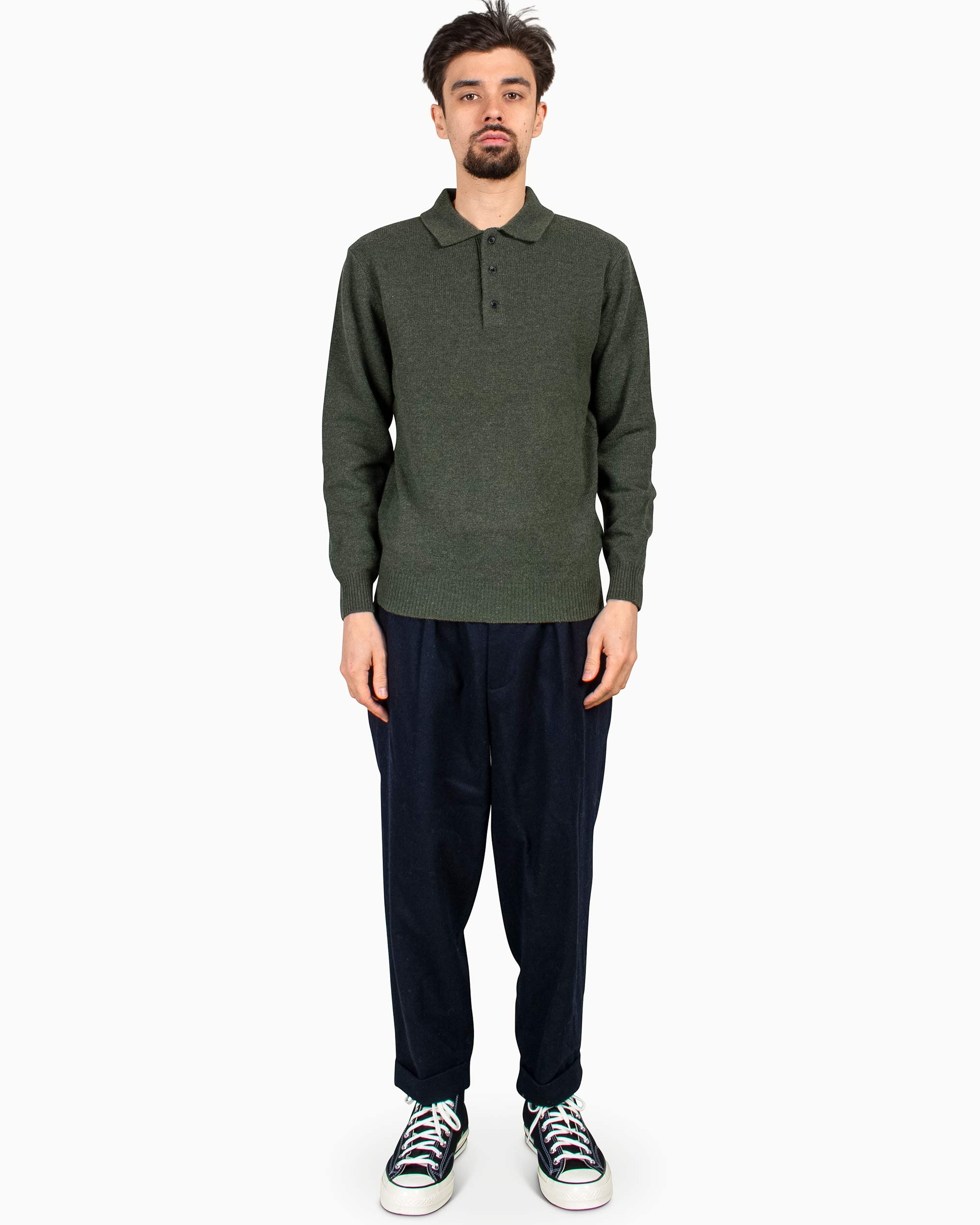 Knit Polo 9G Green - 3