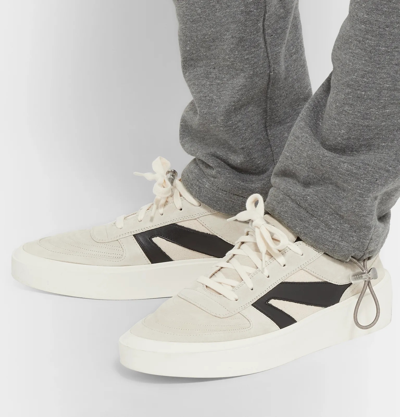 Suede, Leather and Canvas Sneakers - 5