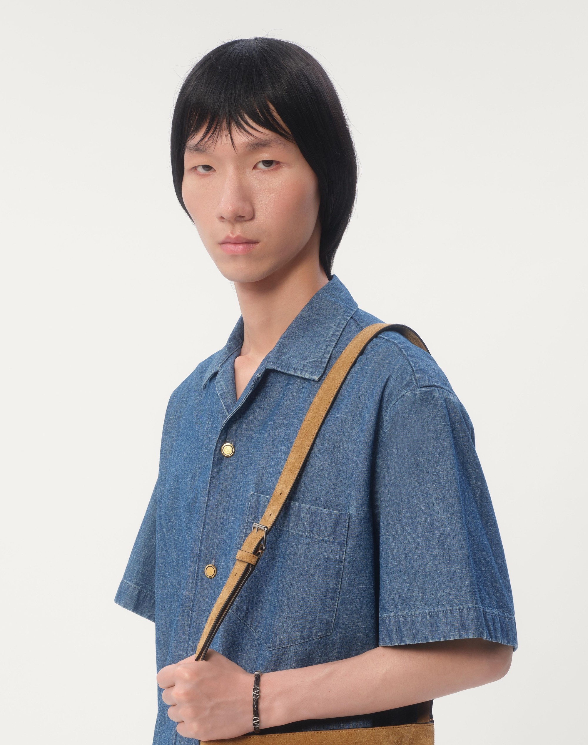 DENIM BOWLING SHIRT - 5