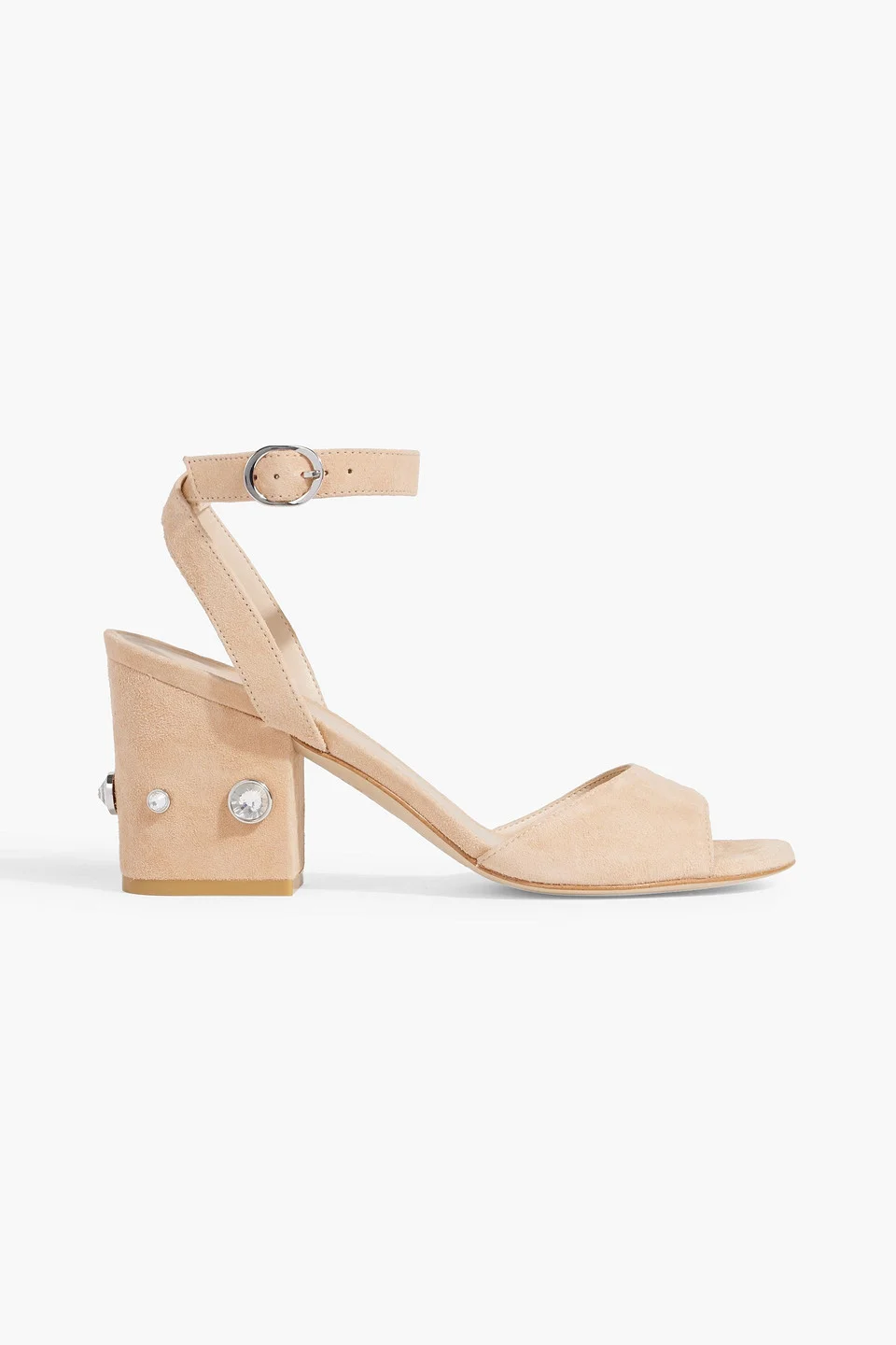 Alshn 75 crystal-embellished suede sandals - 1