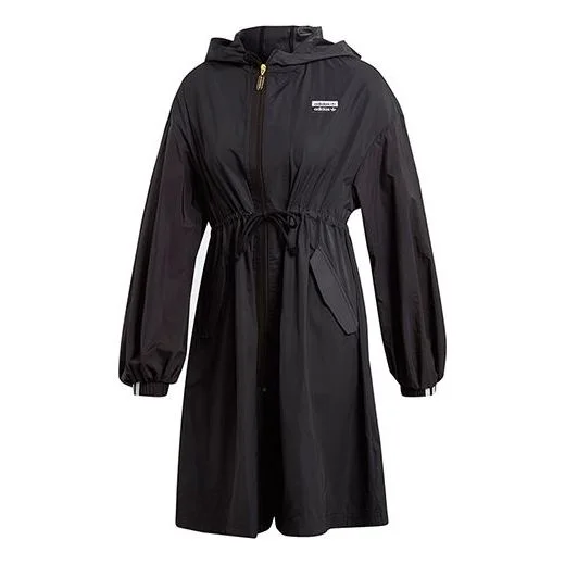 (WMNS) adidas originals RYV WB Hooded Windbreaker Jacket Black GJ8276 - 1