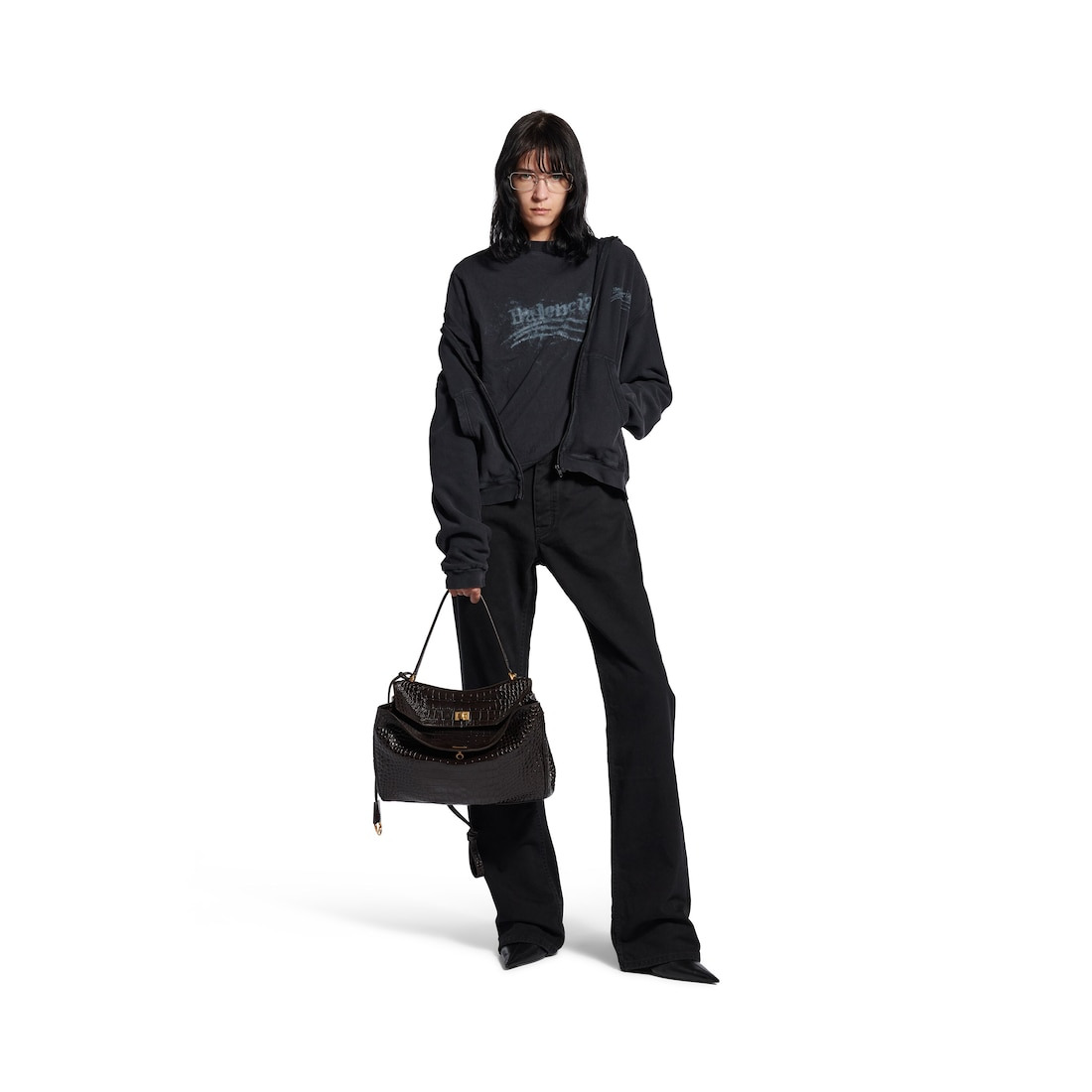 Women's Rodeo Handbag Medium in Espresso - 7