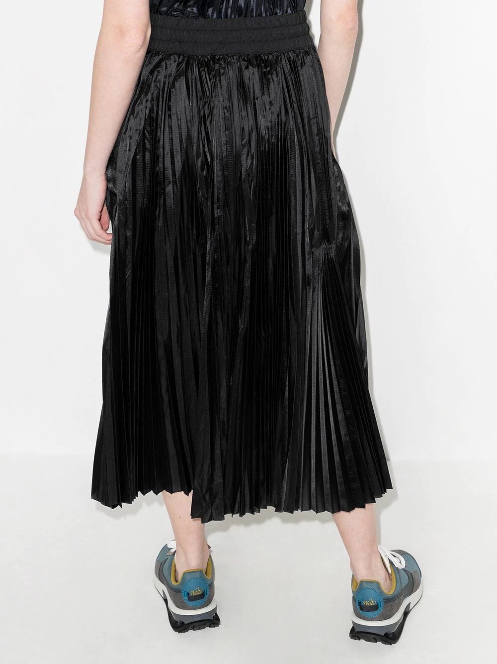 x sacai pleated midi skirt - 3