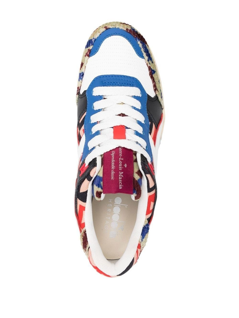 multicolour panelled sneakers 4