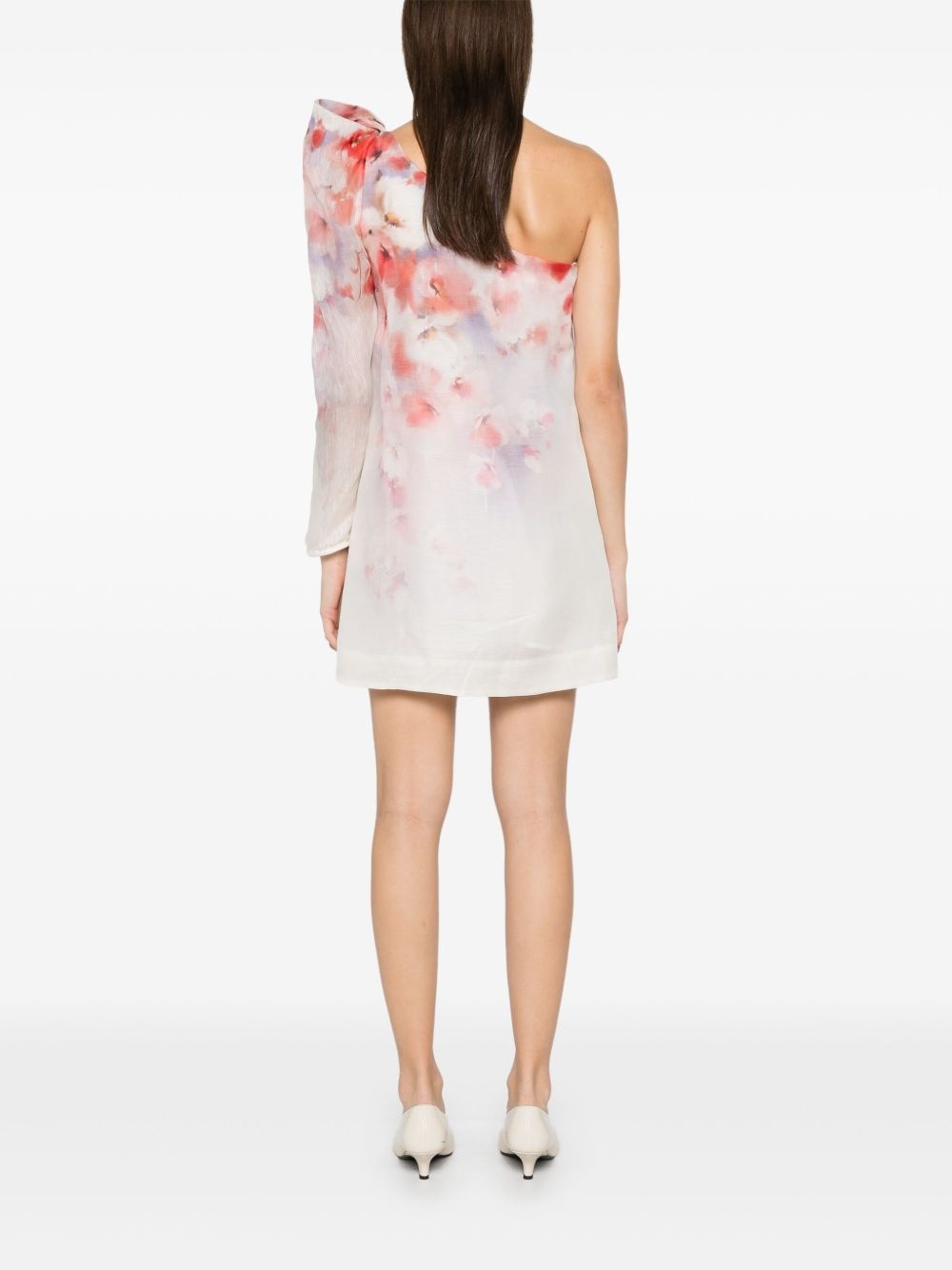 Crush Asymmetrical mini dress - 4