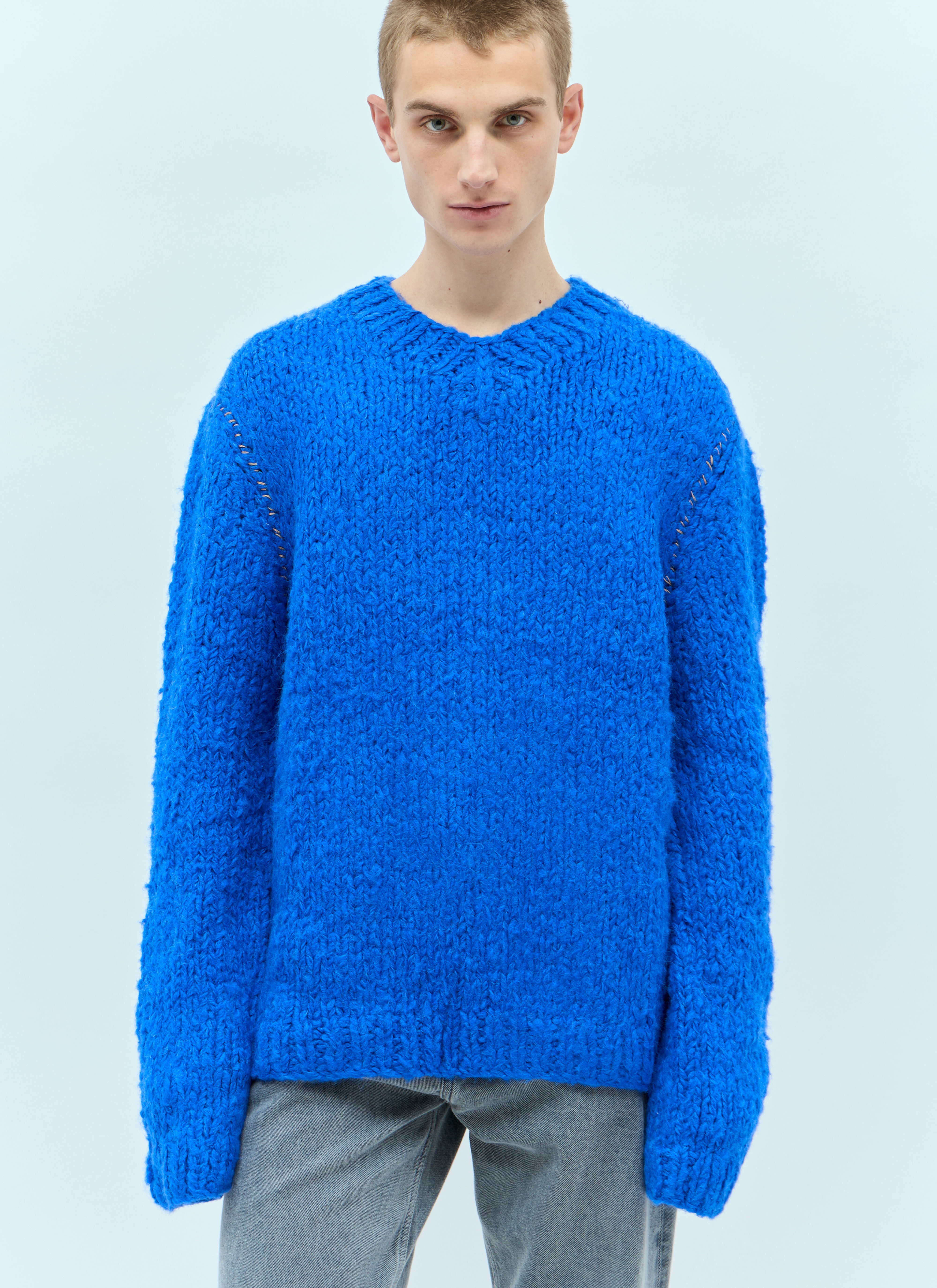 Knitted Alpaca Mix Sweater - 1