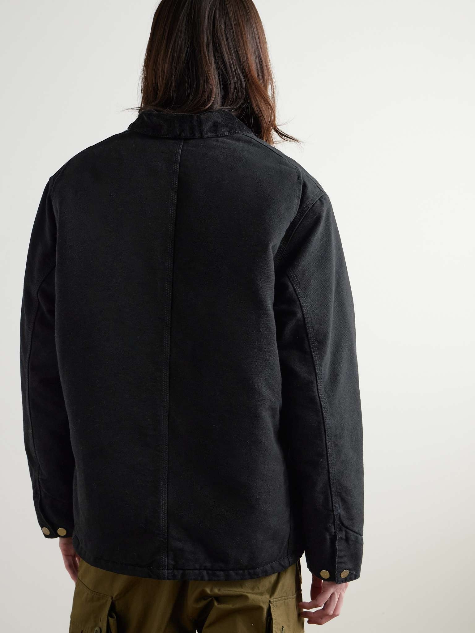 Corduroy-Trimmed Organic Cotton-Canvas Chore Jacket - 5