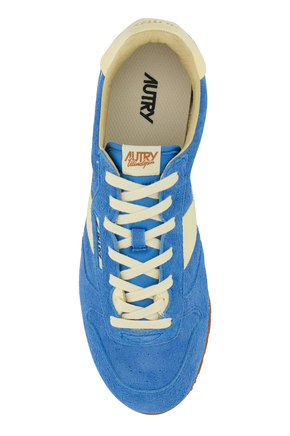 Light blue suede Windspin sneakers - 4