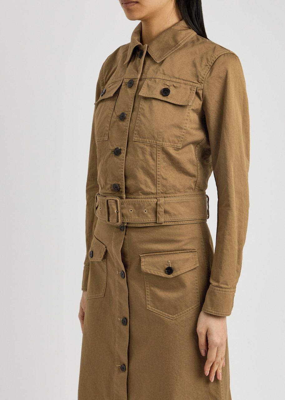 Saint Laurent Belted Cotton-twill Jacket - 2