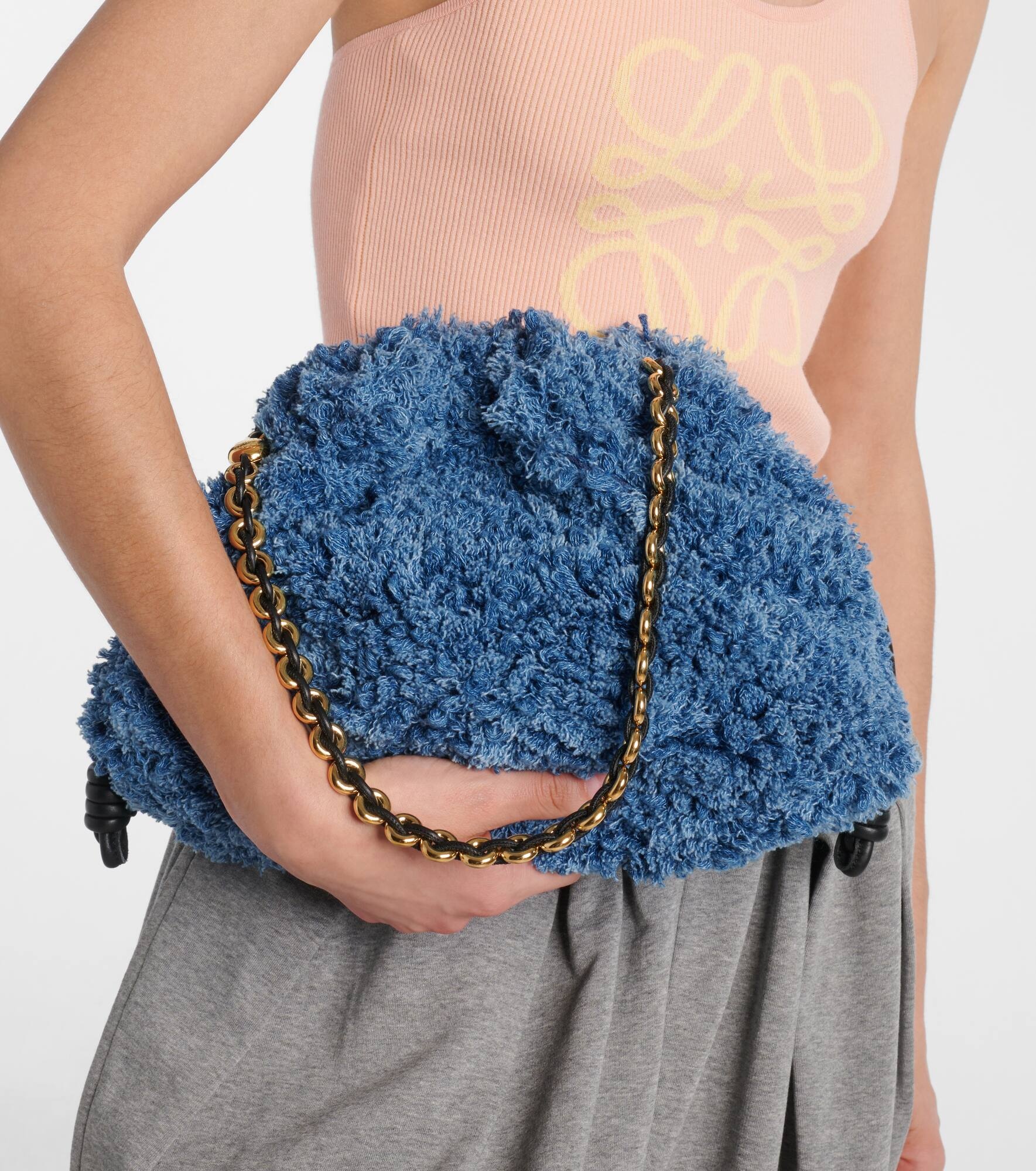 Flamenco Medium denim clutch - 2