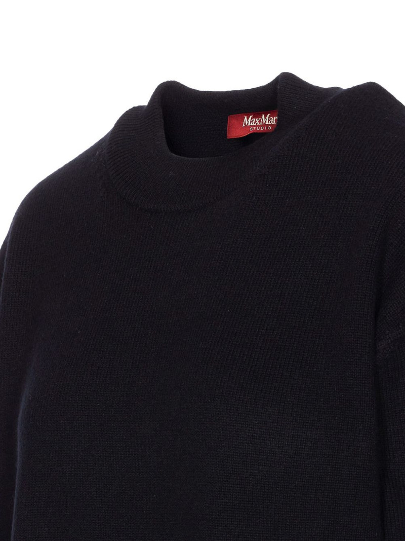 crew-neck side-split sweater 3