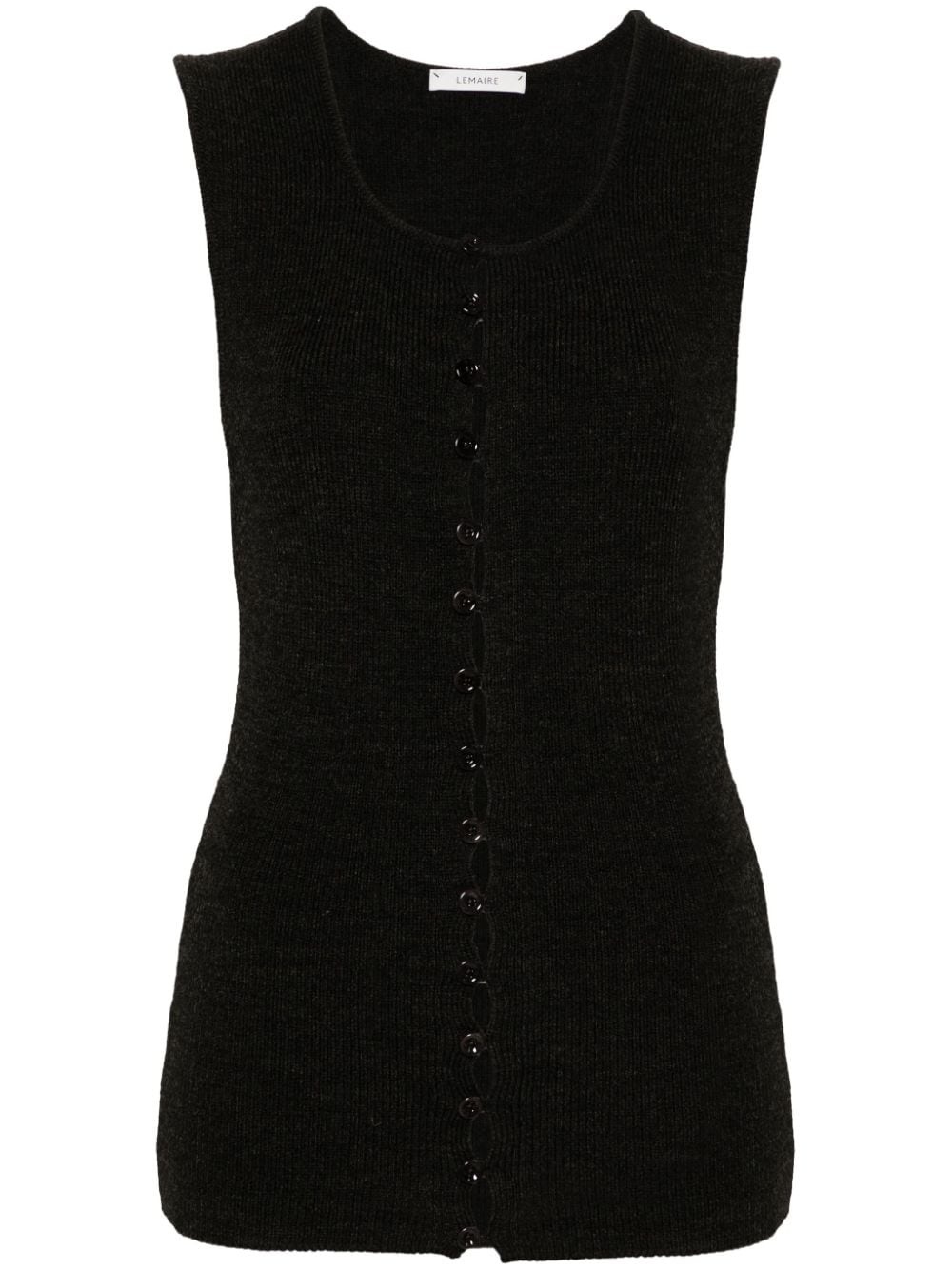 ribbed-knit top - 1
