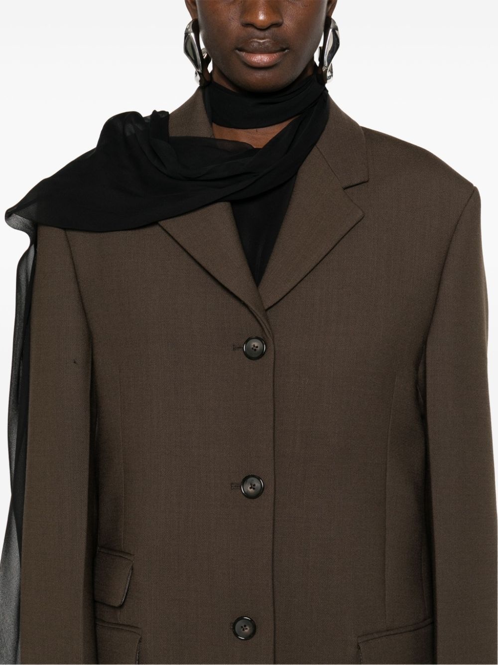 single-breasted blazer - 5