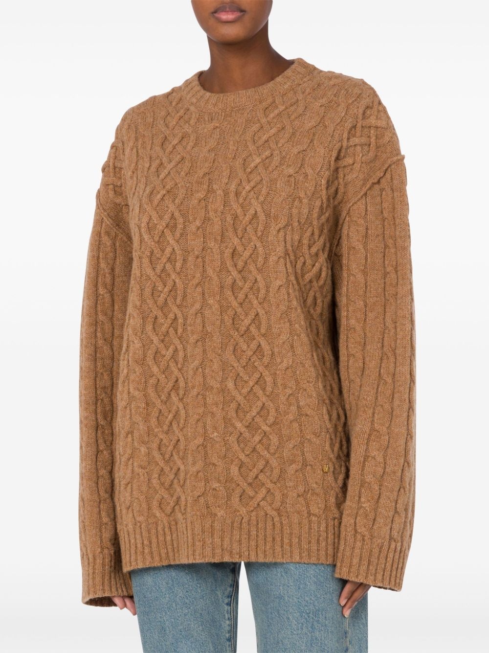 cable-knit virgin-wool jumper - 2