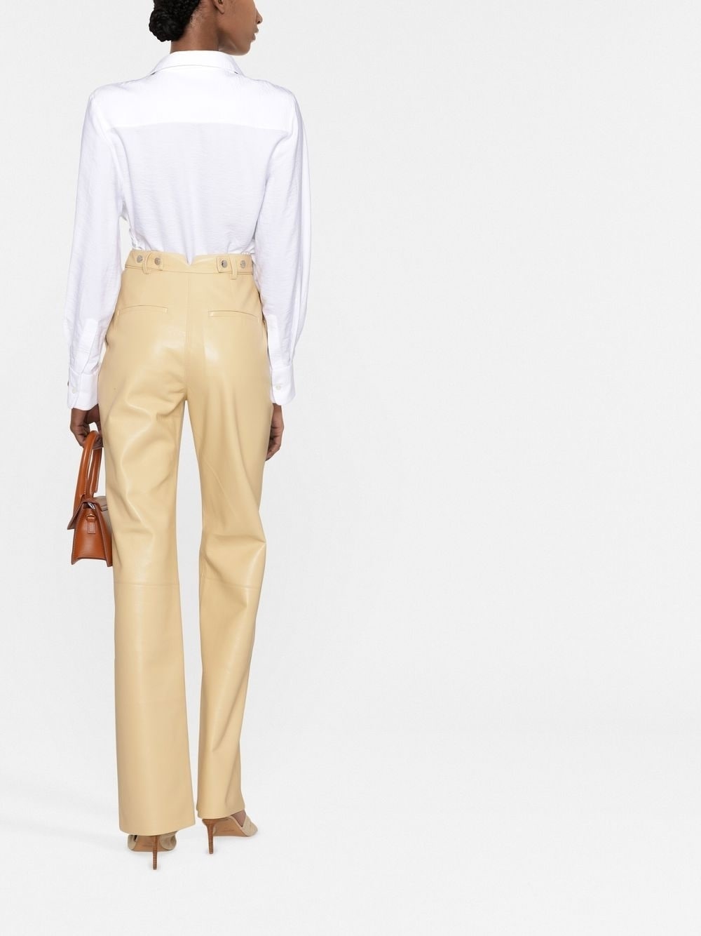 high-waist straight trousers - 3