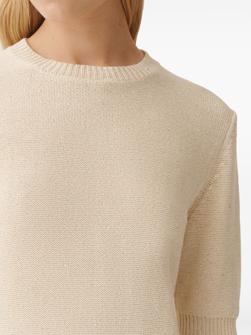 sequin-embellished T-shirt 5