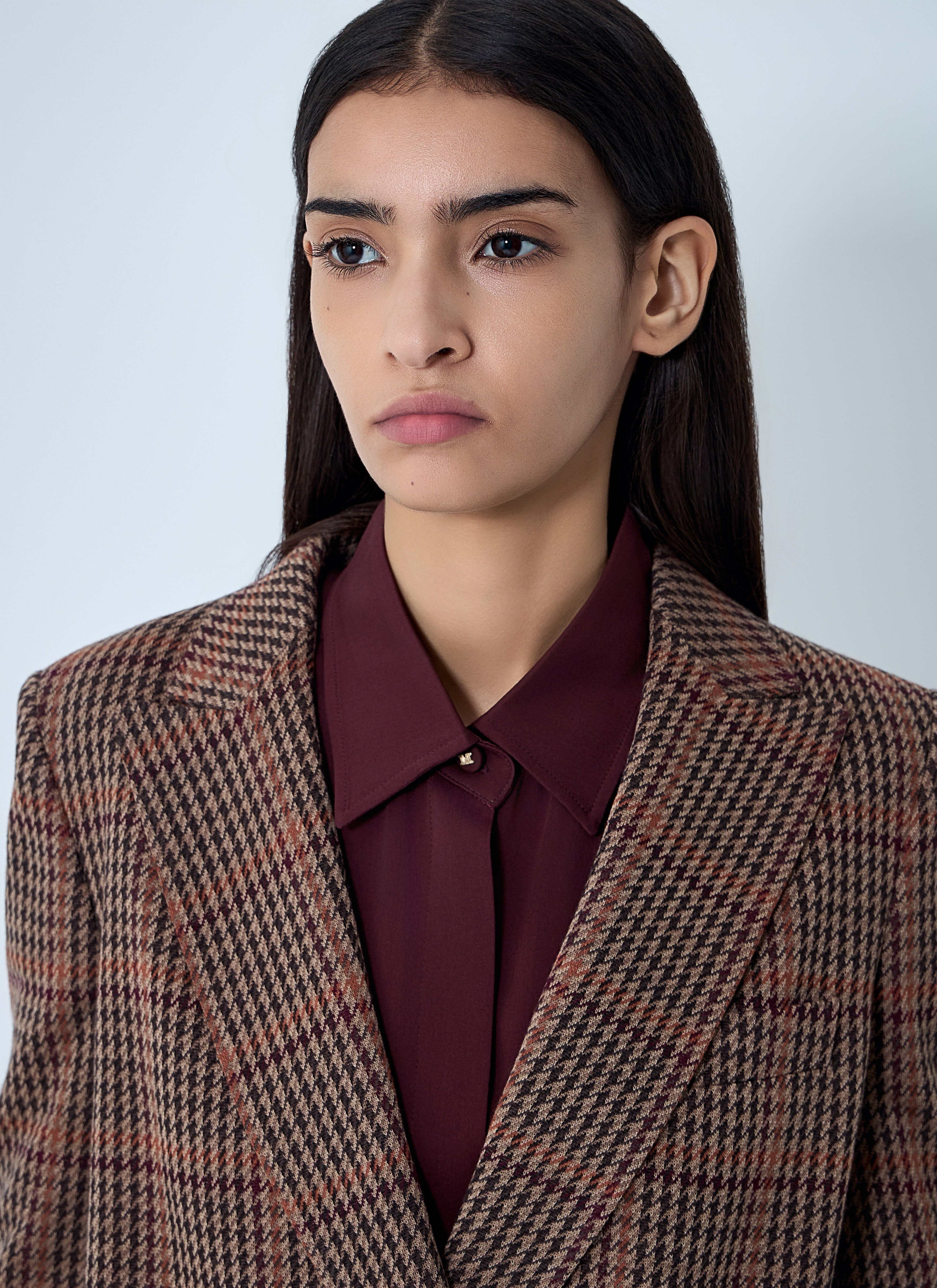 Check Double-Breasted Blazer - 5