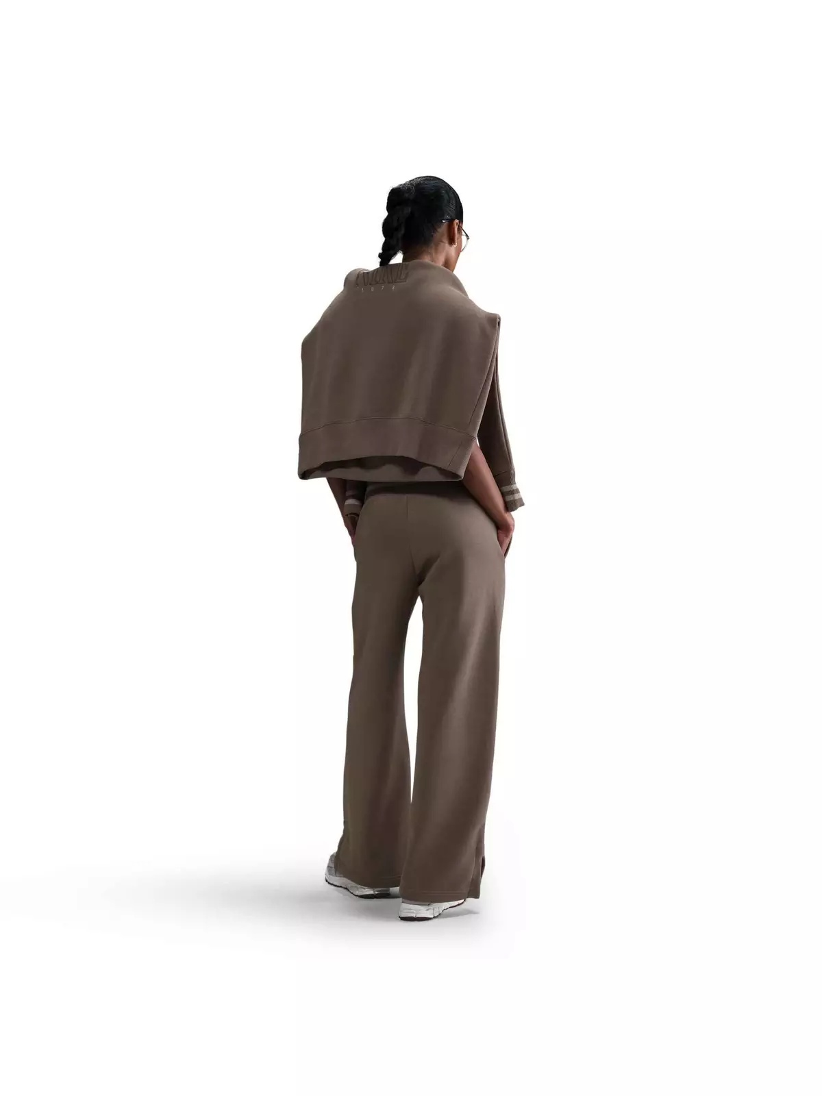 Women's Sportswear Phoenix Fleece Oversized Crewneck Sweat Pants-Brown - 5