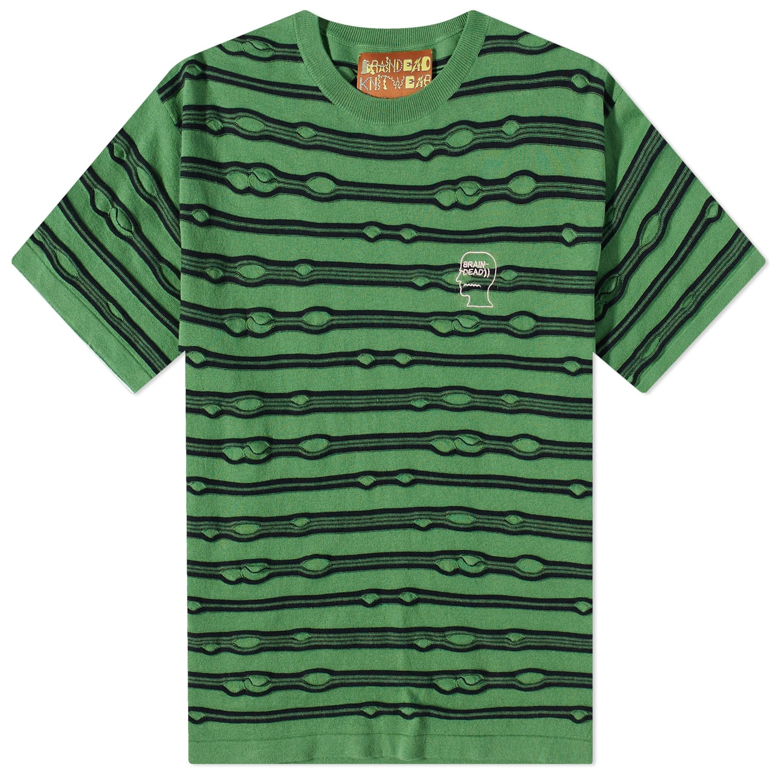 Brain Dead Puckered Striped T-Shirt - 1