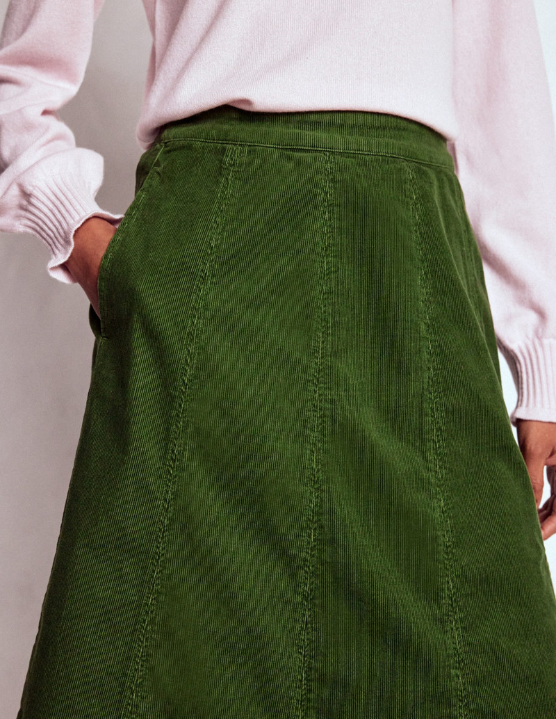Joy Cord Midi Skirt-Fern 3
