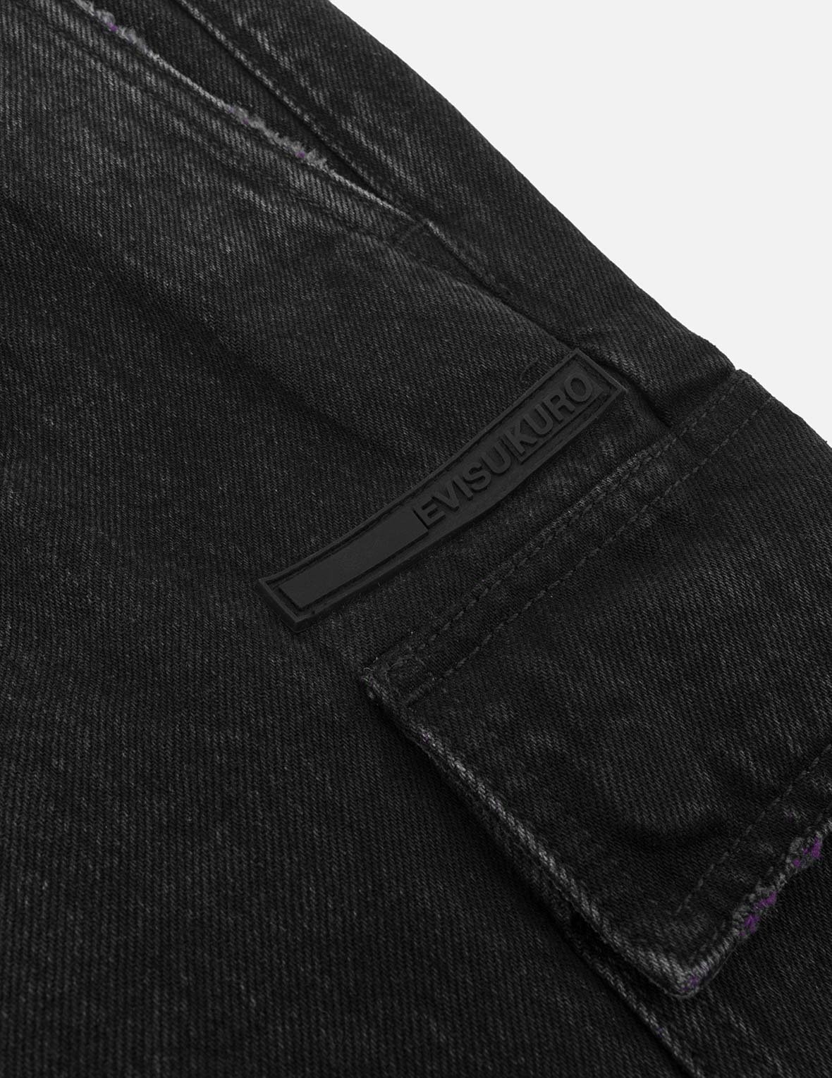 Two Tone Distressed Oversized Cargo Pants - 10