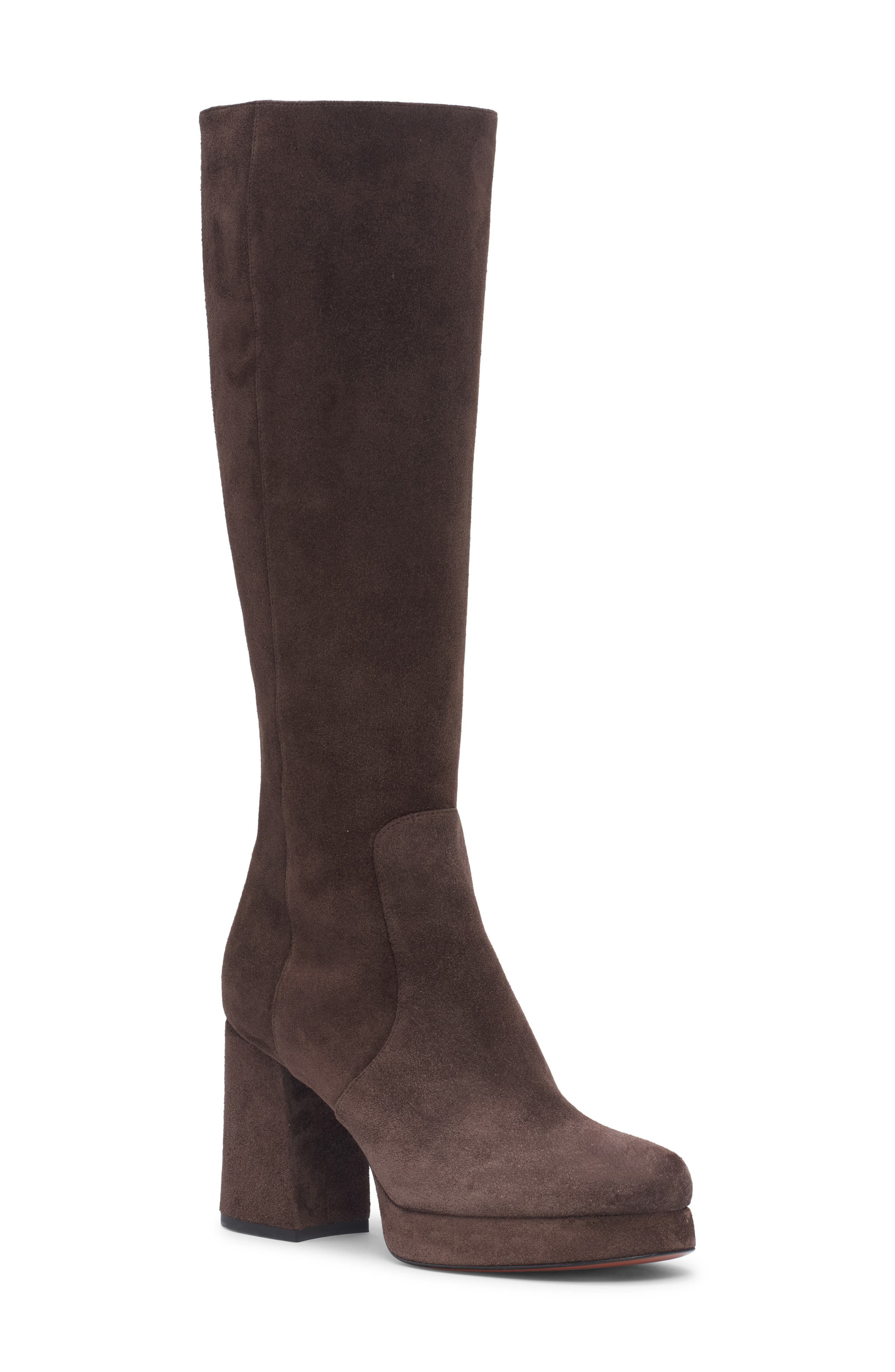 Valentino VLOGO Platform Knee High Boot in 0To Testa Di Moro at Nordstrom - 1