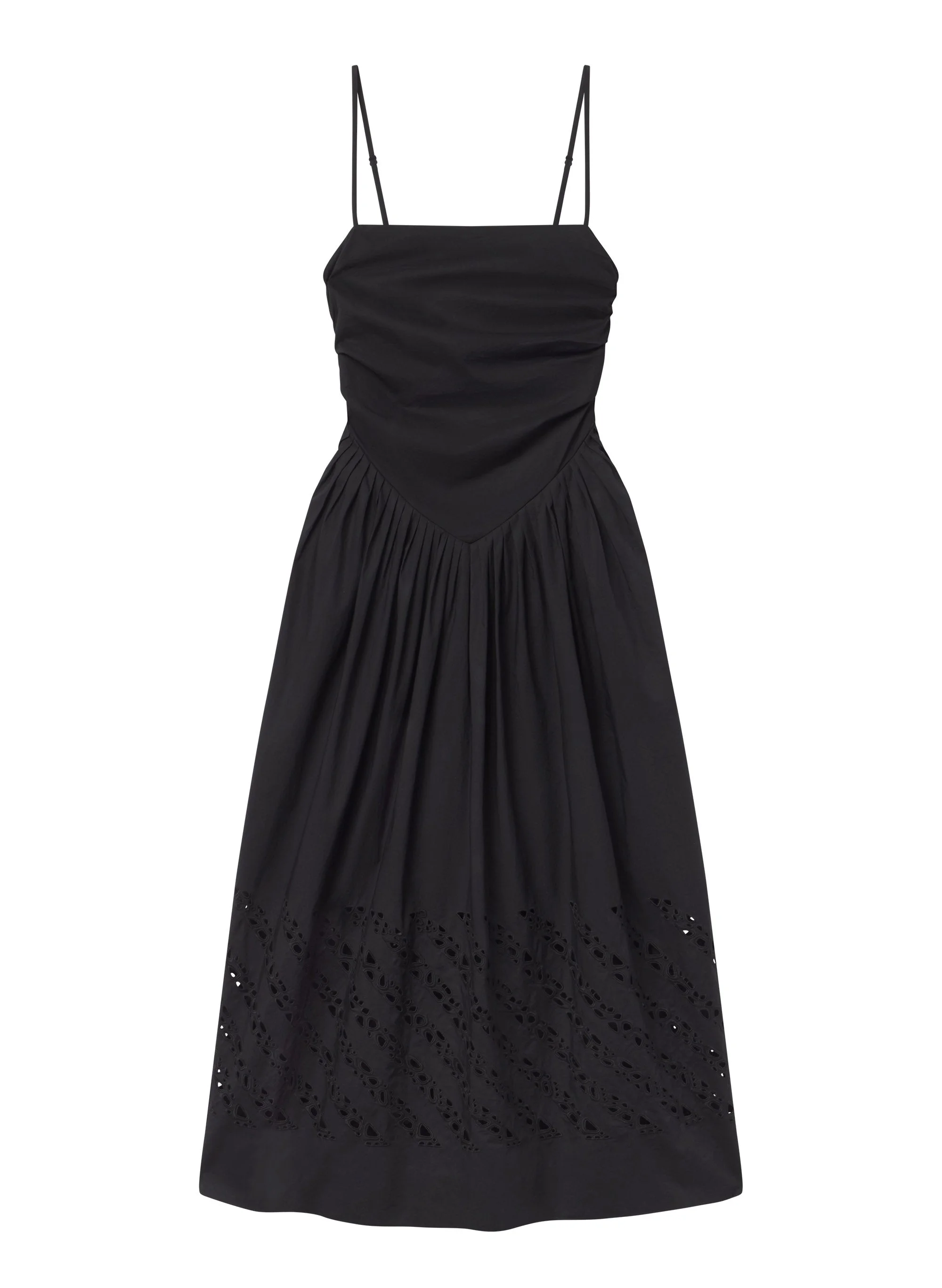 Mika Embroidered Cotton Midi Dress - 1