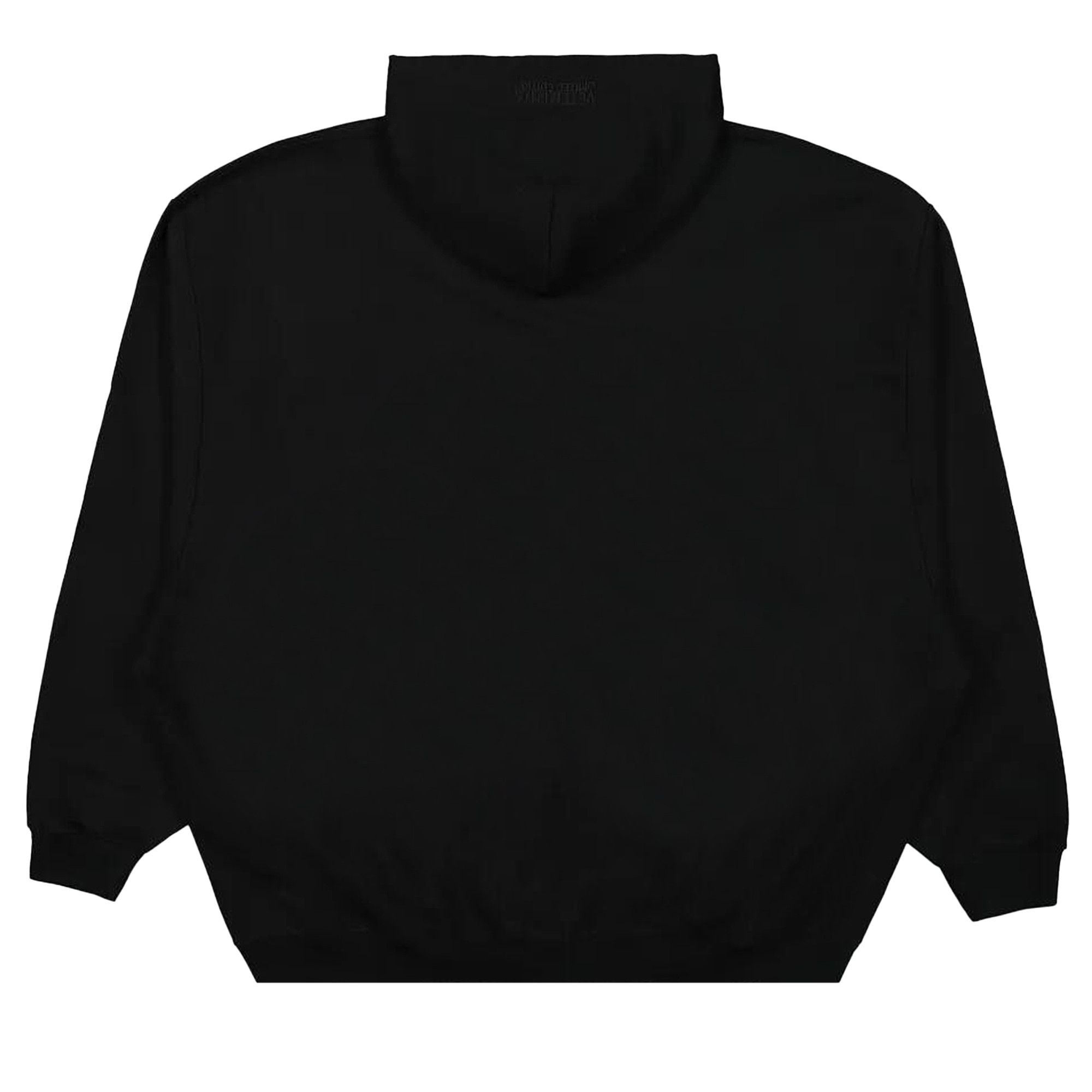 Vetements Embroidered Logo Oversized Zip-Up Hoodie 'Black' - 2