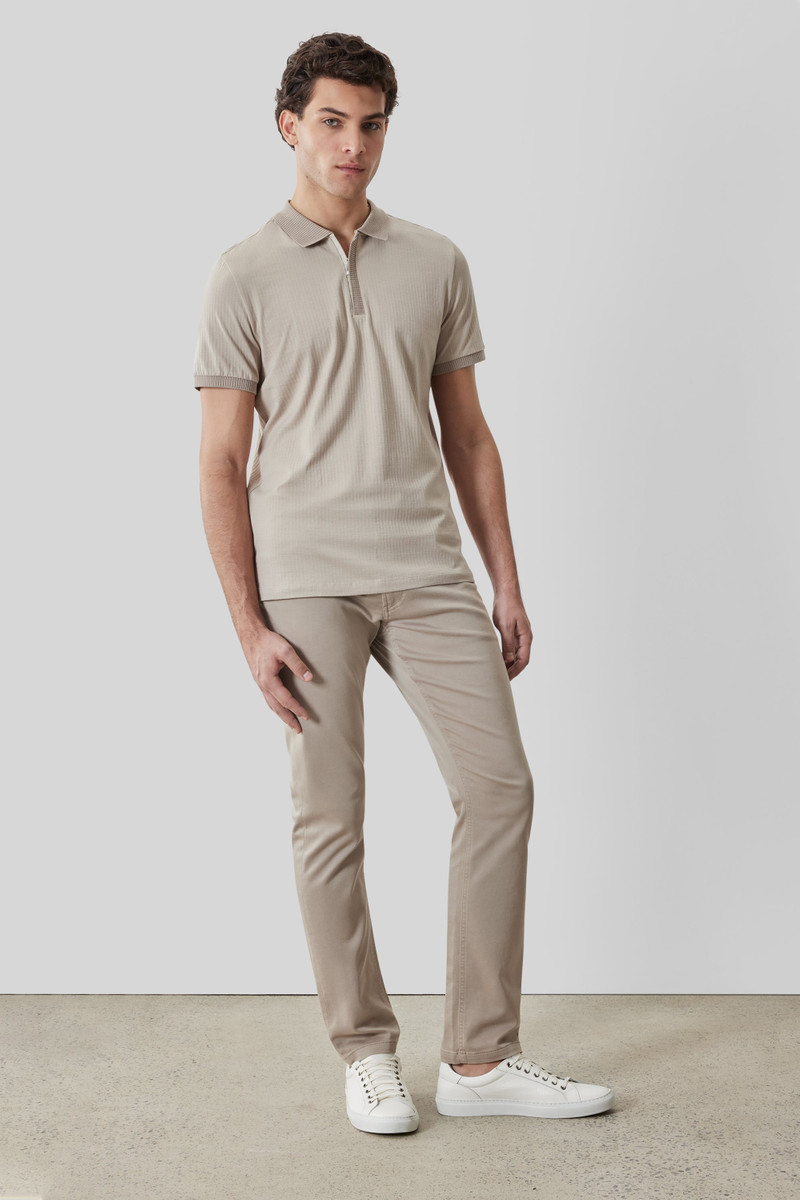 ROBERT BARAKETT Whistler Short Sleeve Covered Placket Polo outlook