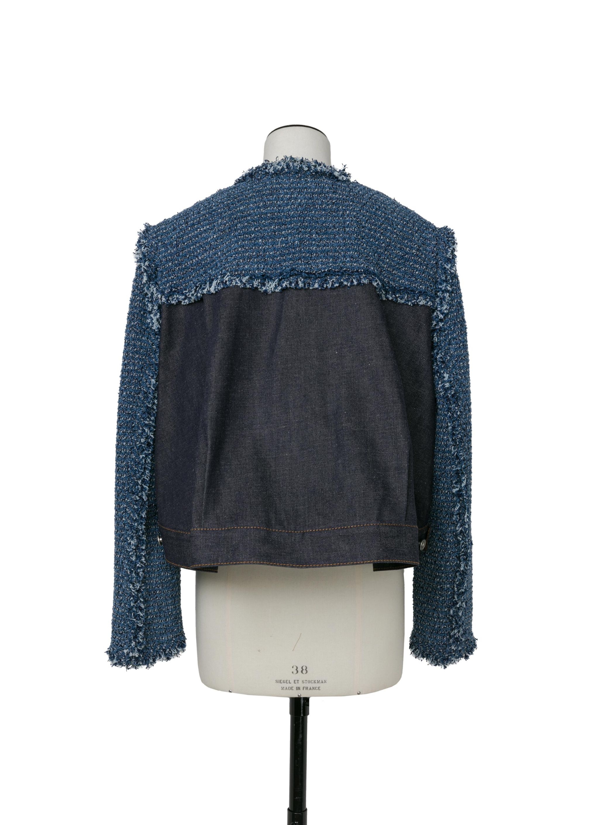新作【SACAI】Punched Denim Jacket Sacai Punching Denim Jacket | Saks Fifth Avenue