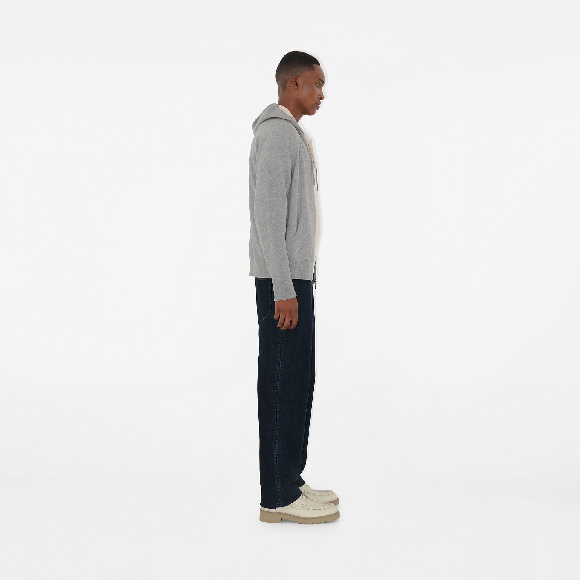 Cashmere Blend Zip Hoodie - 3