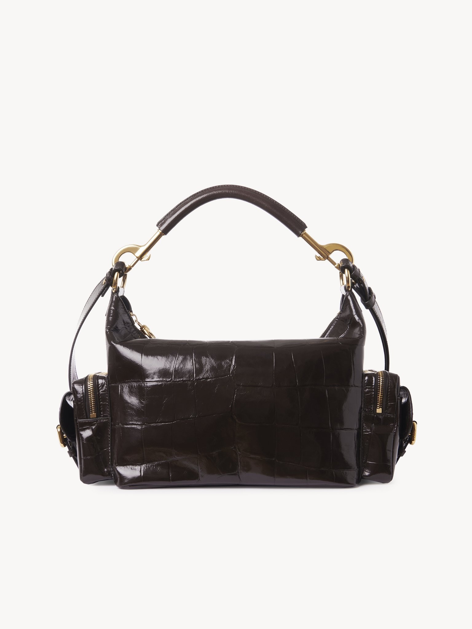 CAMERA BAG IN CROCO-EFFECT LEATHER - 4