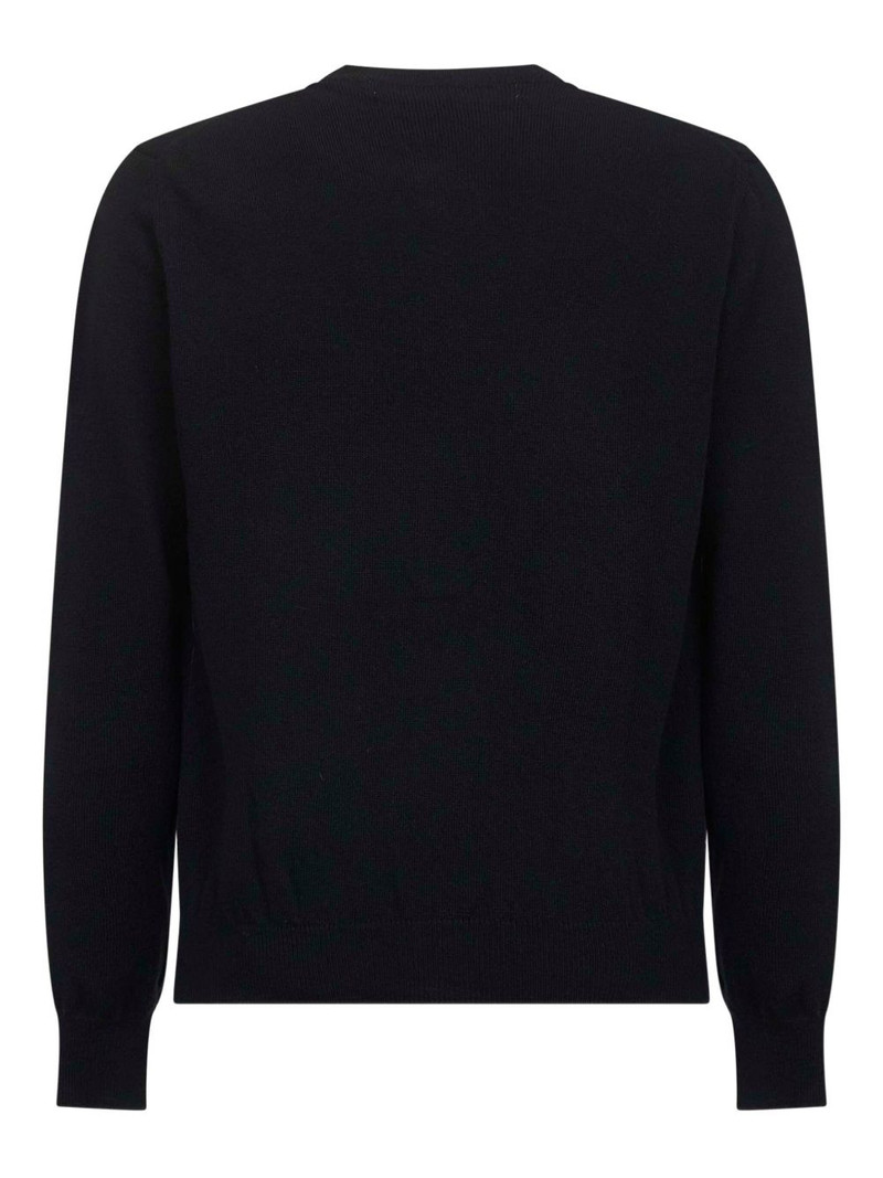 Comme des Garçons PLAY heart-logo button cardigan outlook