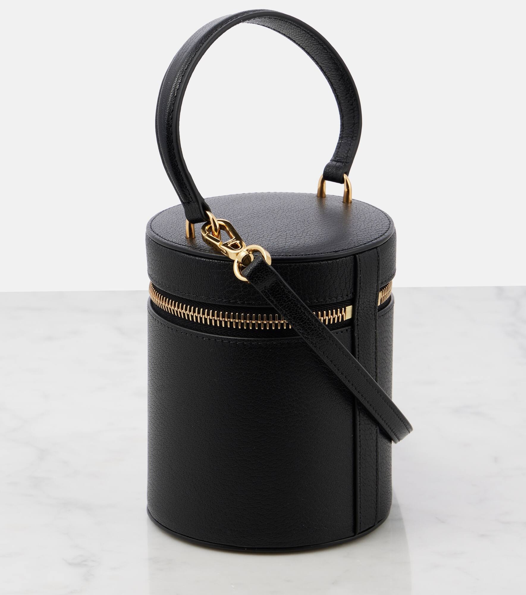 Cube Mini leather vanity bag - 4