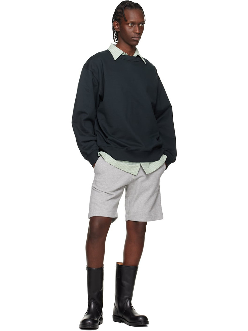 Dries Van Noten Gray Drawstring Shorts outlook