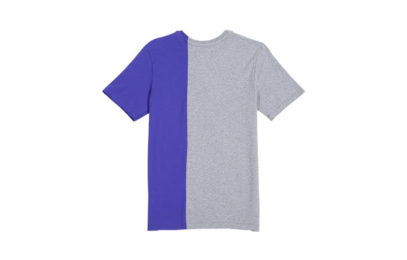 Jordan Air Jordan Alphabet Logo Colorblock Round Neck Short Sleeve Gray 'Grey Blue' BQ0239-091 outlook